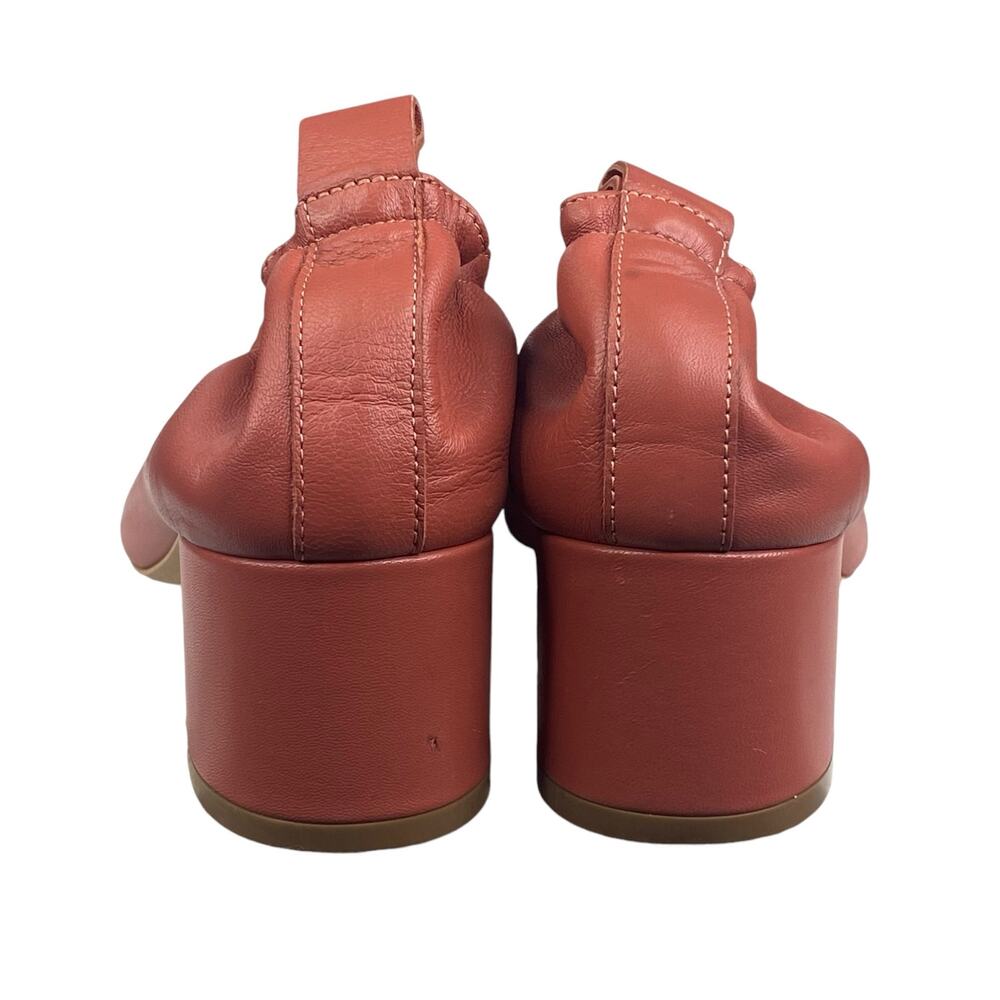 Everlane Women’s The Day Heel Coral Red Slip On Heel Size US 6.5 - Picture 8 of 12